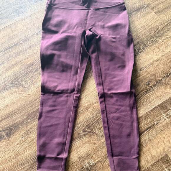 Spanx High-Waisted Tummy Control Leggings - Burgundy Plum - Women's Large - Picture 7 of 7